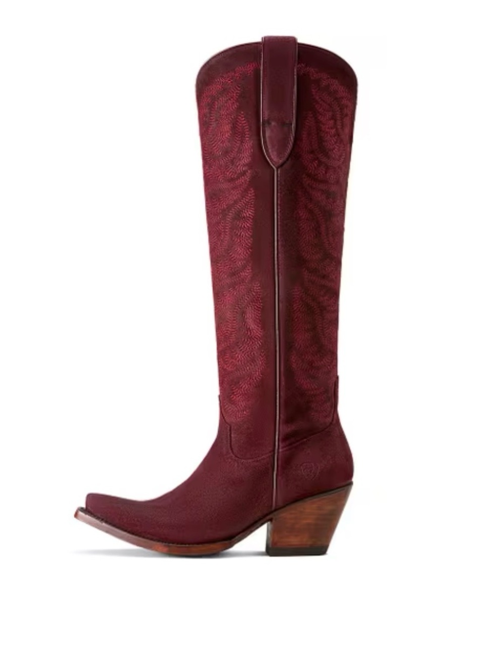 Ariat Burgundy 18” height Western Boots - Picture 2 of 5